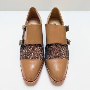 Anthropologie Vanessa Tao glittery shoes. Size 39 or size 8